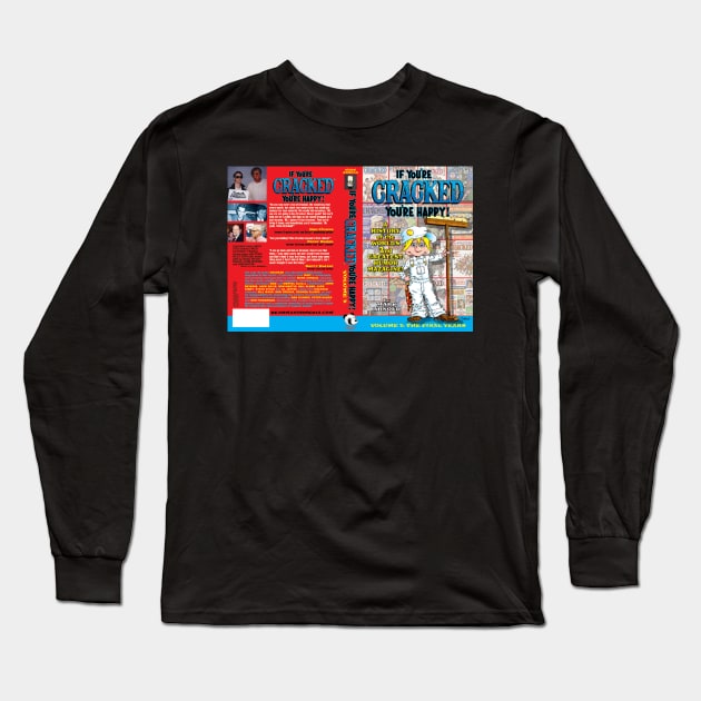 Cracked 2 book cover Long Sleeve T-Shirt by Fun Ideas Productions